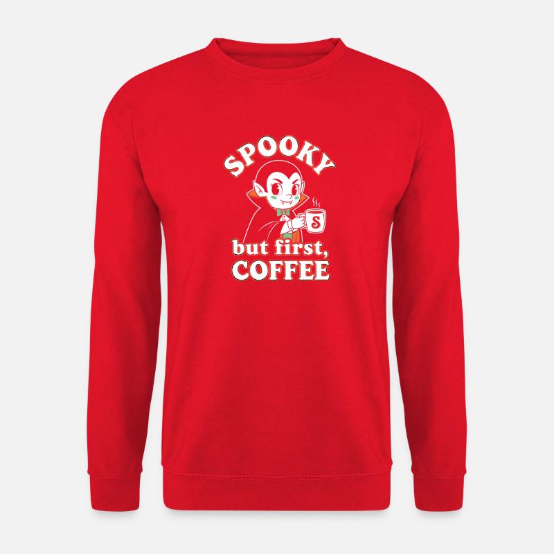 Spooky Kaffee Charm - Unisex Pullover - Rot