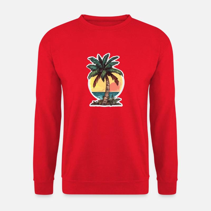 Palm tree - Unisex Sweatshirt - red