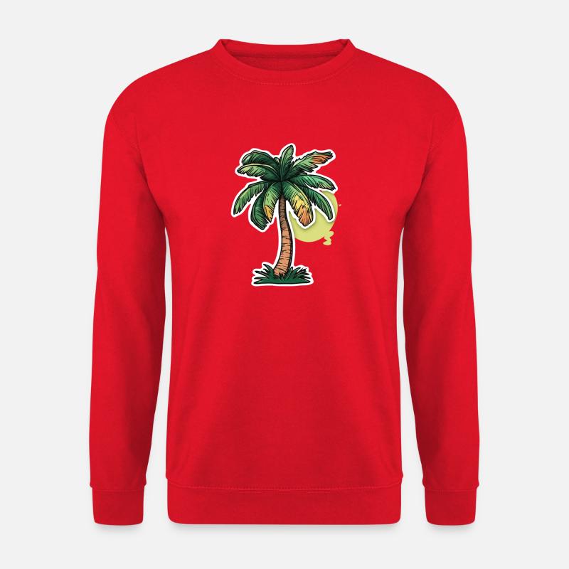 Palm tree - Unisex Sweatshirt - red