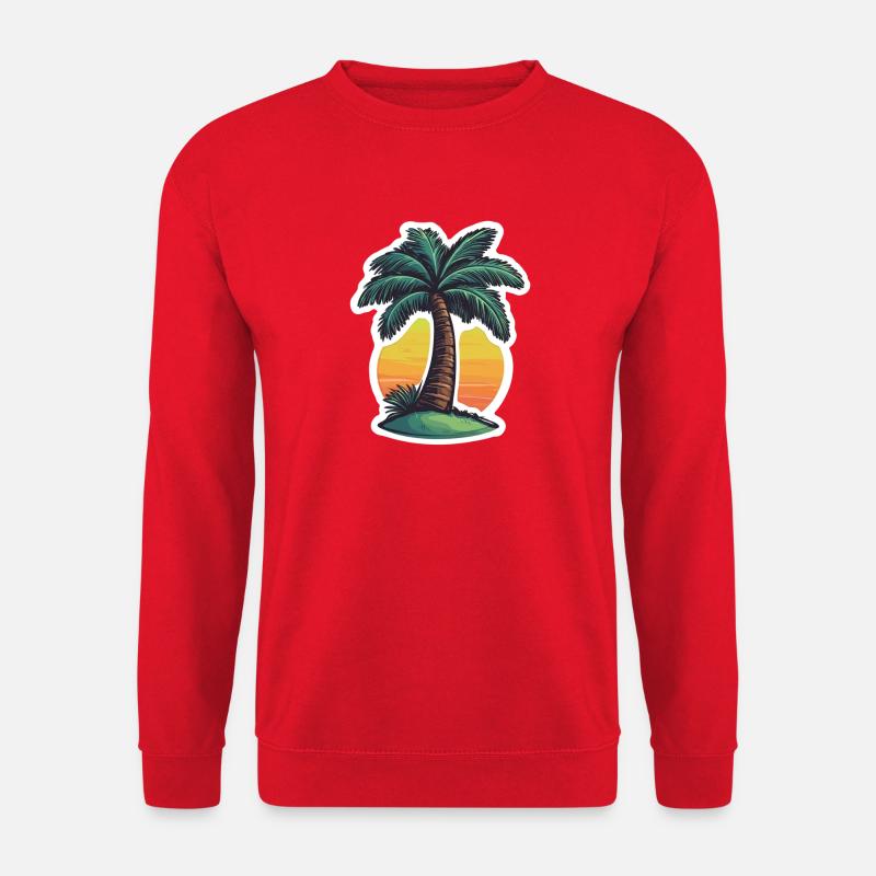 Palm tree - Unisex Sweatshirt - red