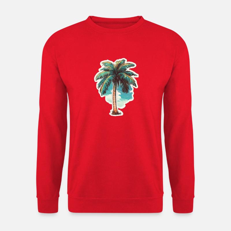 Palm tree - Unisex Sweatshirt - red