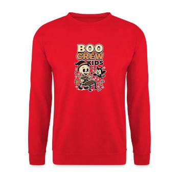 Spooky Halloween open-air scene - Unisex Sweatshirt - red - Front - Alina (178cm) & Michal (187cm)