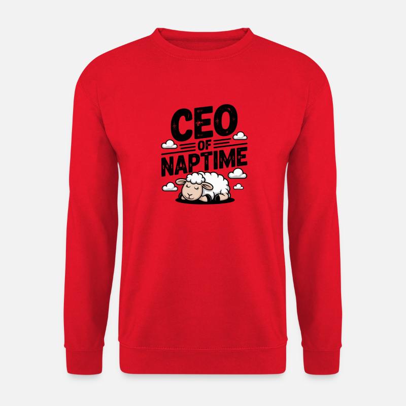 Geschäftsführer von Naptime - Unisex Pullover - Rot
