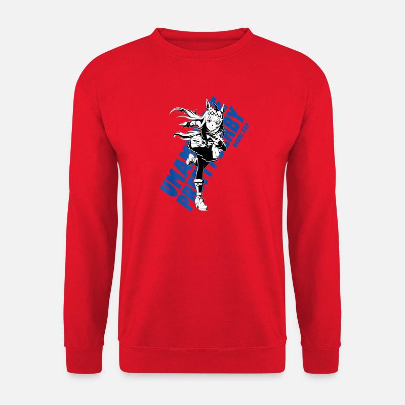 Manga-Heldin mit dynamischem Stil - Unisex Pullover - Rot