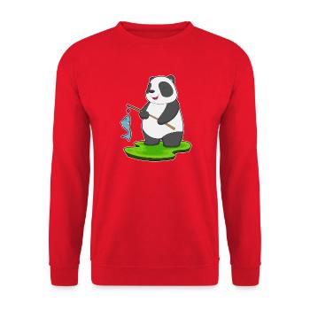 Pêche au panda baudroie - Sweat-shirt Unisexe - rouge - Devant - Alina (178cm) & Michal (187cm)