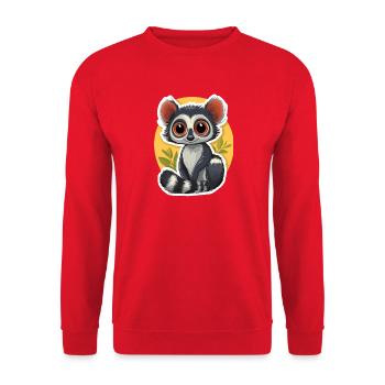 lémurien - Sweat-shirt Unisexe - rouge - Devant - Alina (178cm) & Michal (187cm)