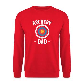 Tir à l'arc disant cadeau de tir à l'arc pour papa - Sweat-shirt Unisexe - rouge - Devant - Alina (178cm) & Michal (187cm)