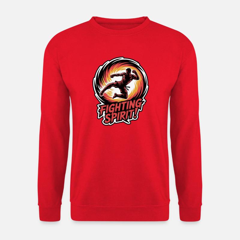 Dynamische Kampfkunst Kampf Illustration - Unisex Pullover - Rot