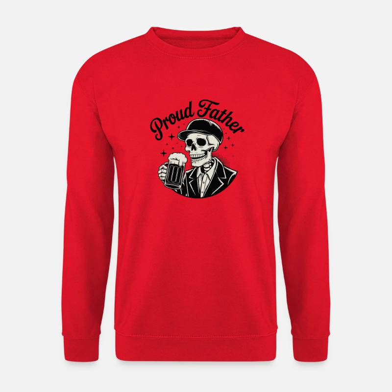 Schädel Vater Cheers Tee - Unisex Pullover - Rot