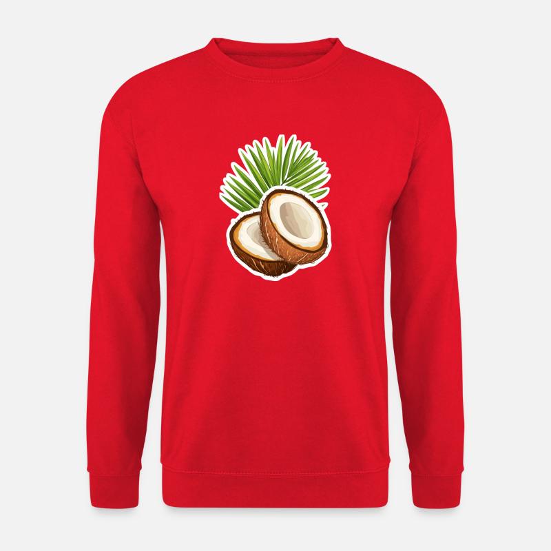 Kokosnuss Coconut - Unisex Pullover - Rot