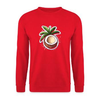 Coconut - Unisex Sweatshirt - red - Front - Alina (178cm) & Michal (187cm)