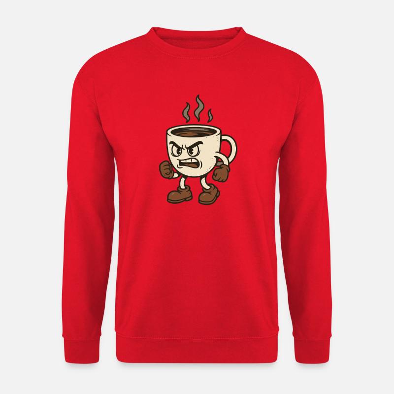 Delicate Coffee Mug with Fighting Pose - Unisex Sweatshirt - red