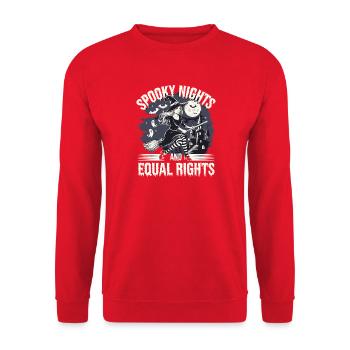 Nuits effrayantes et même sorcière - Sweat-shirt Unisexe - rouge - Devant - Alina (178cm) & Michal (187cm)