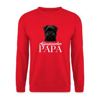 Photo de chien avec un look rapide de schnauzer - Sweat-shirt Unisexe - rouge - Devant - Alina (178cm) & Michal (187cm)