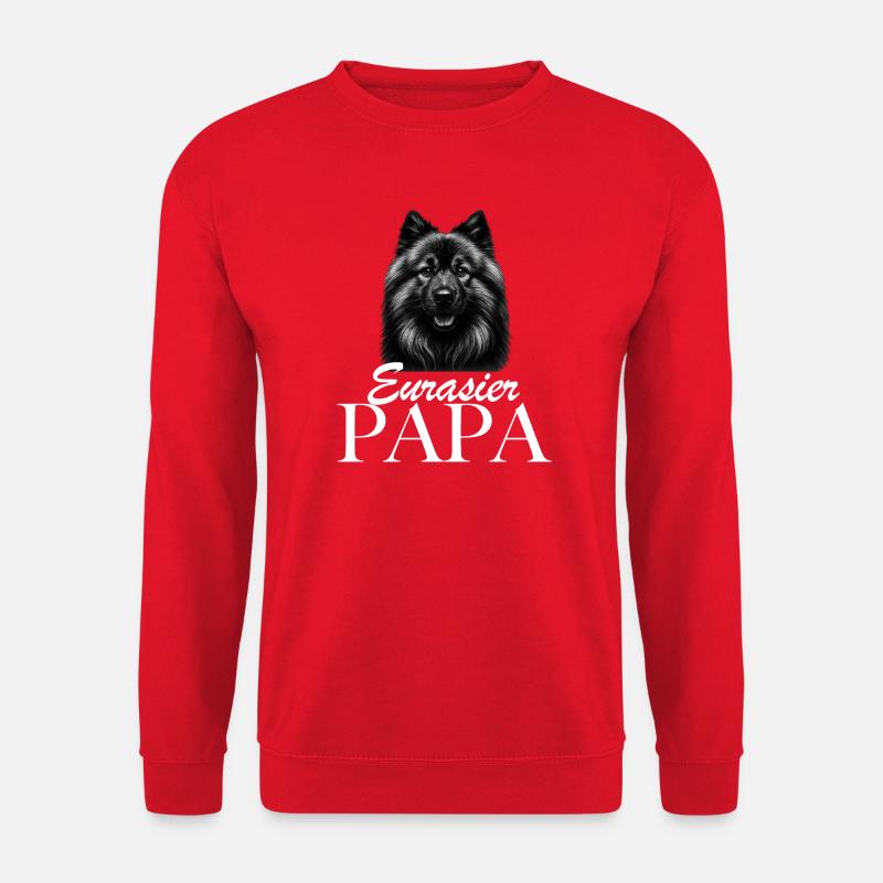 Eurasier Papa - Unisex Pullover - Rot