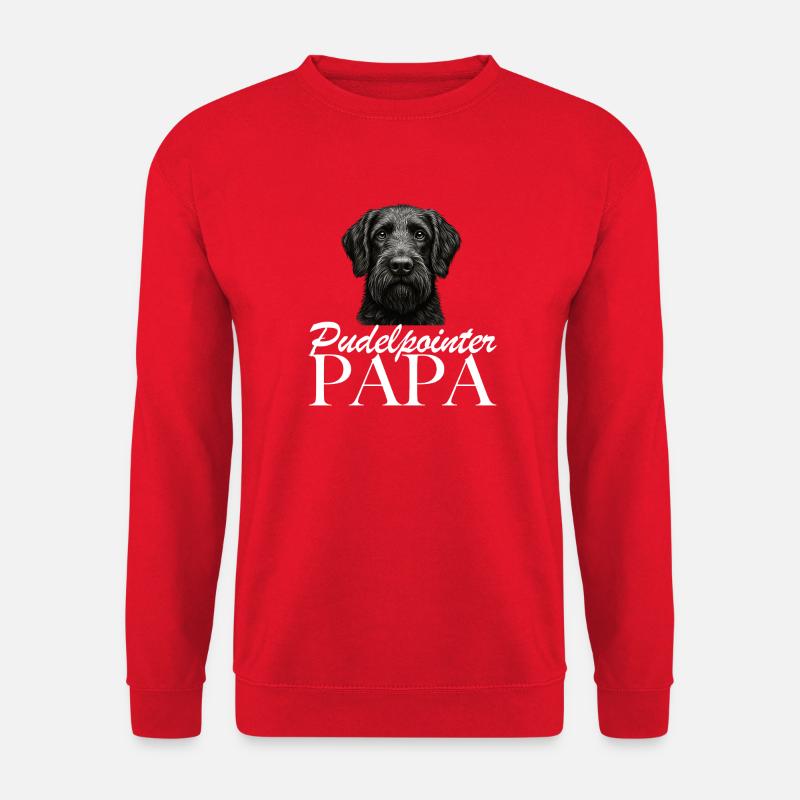 Poodle Pointer Dad - Unisex Sweatshirt - red