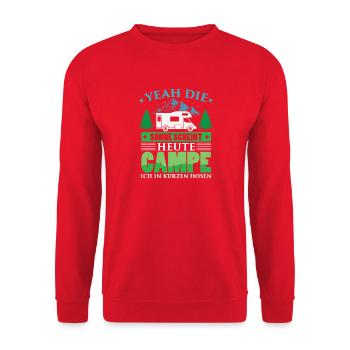 Heating Engineer Heating Construction Plumber Plumber - Unisex Sweatshirt - red - Front - Alina (178cm) & Michal (187cm)
