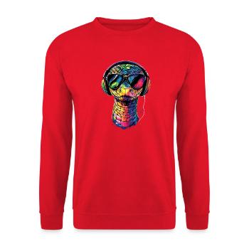 snake, python, cobra, rattlesnake, snakes - Unisex Sweatshirt - red - Front - Alina (178cm) & Michal (187cm)