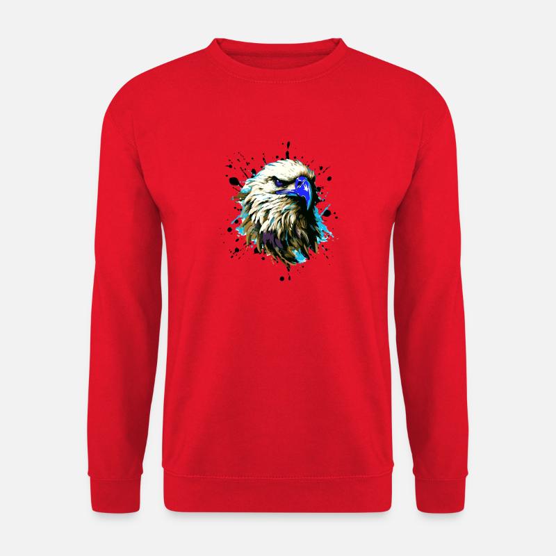 Adler Kopf Tier - Unisex Pullover - Rot