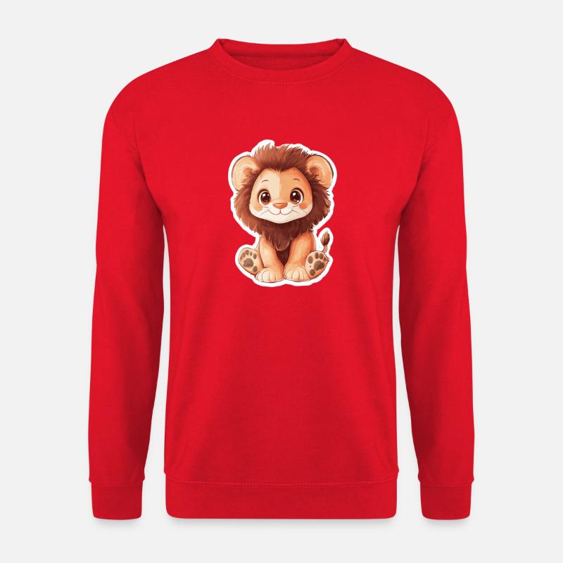 Löwe - Unisex Pullover - Rot