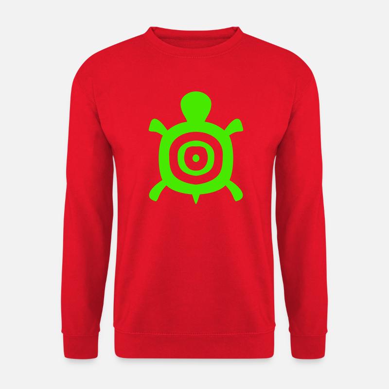 Turtle Turtle Shell Circles Tank Logo - Unisex Sweatshirt - red