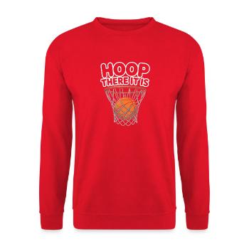 Basketball Fun : le cerceau est là - Sweat-shirt Unisexe - rouge - Devant - Alina (178cm) & Michal (187cm)