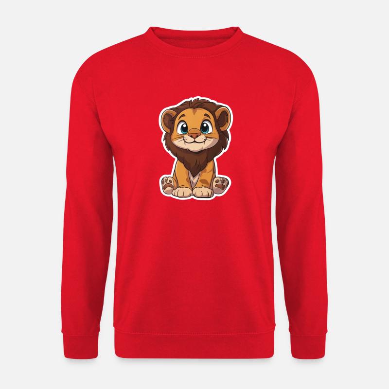 Löwe - Unisex Pullover - Rot