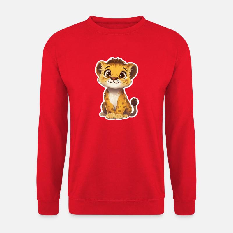 Löwe - Unisex Pullover - Rot