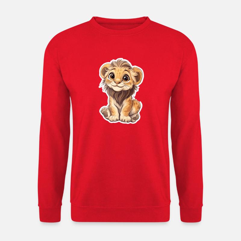 Löwe - Unisex Pullover - Rot