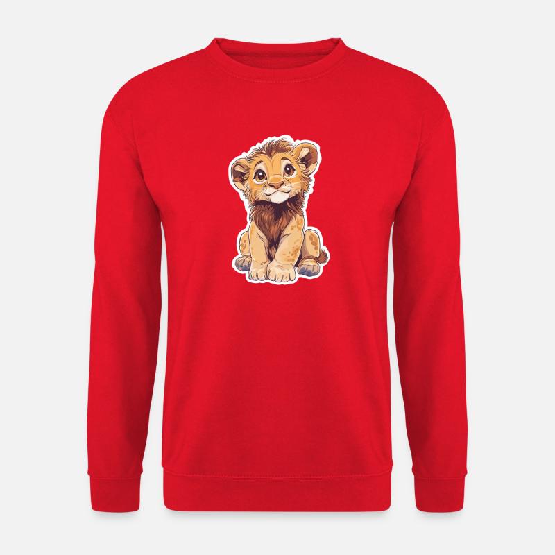 Löwe - Unisex Pullover - Rot