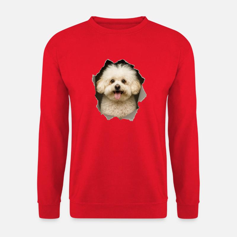 Bolognese Hund - Unisex Pullover - Rot