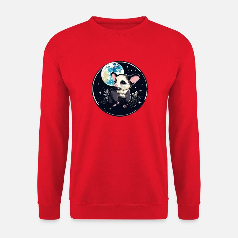 Kosmospossum Mondschein - Unisex Sweatshirt - red