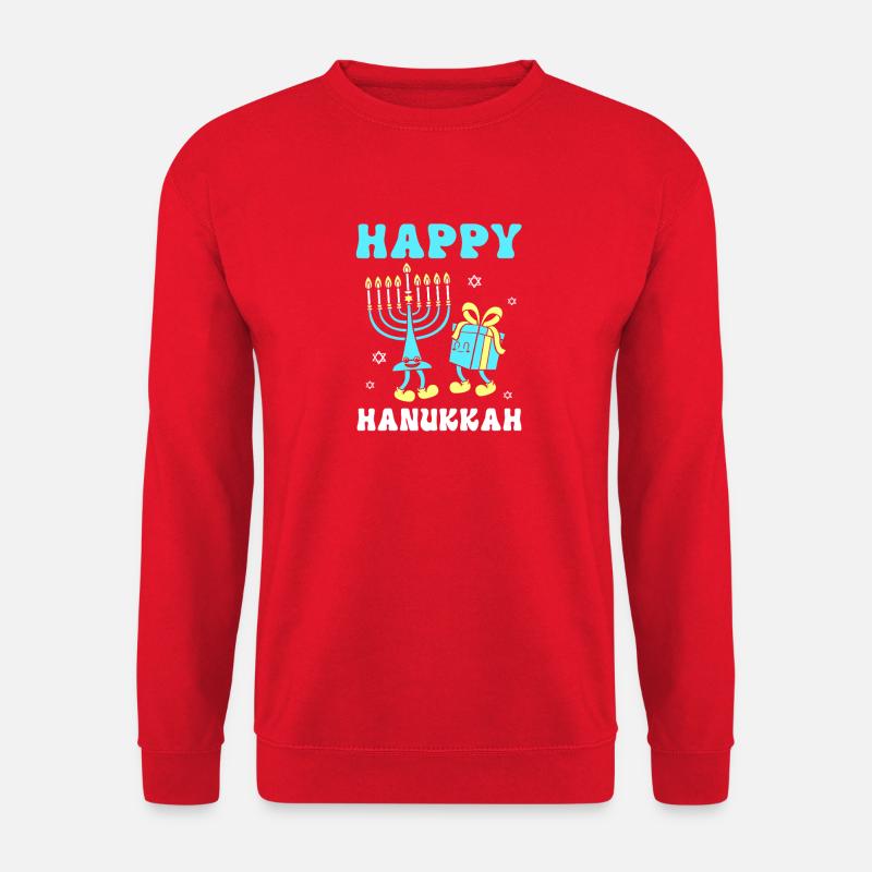 Hanoukka Hanoukka Hanoukka - Sweat-shirt Unisexe - rouge