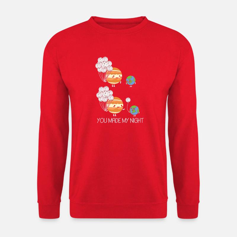 Astronomie Mond Erde Jupiter Astronom - Unisex Pullover - Rot