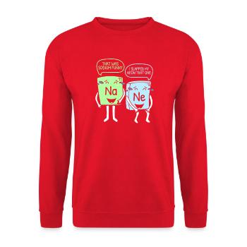 Chimie Chimiste Professeur de chimie Dire science - Sweat-shirt Unisexe - rouge - Devant - Alina (178cm) & Michal (187cm)