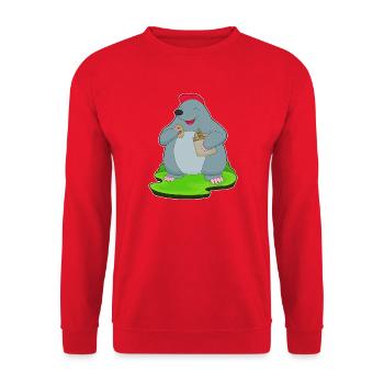 Mole Bread - Unisex Sweatshirt - red - Front - Alina (178cm) & Michal (187cm)
