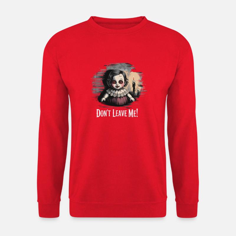 Don't Leave Me Doll - Unisex Sweatshirt - red
