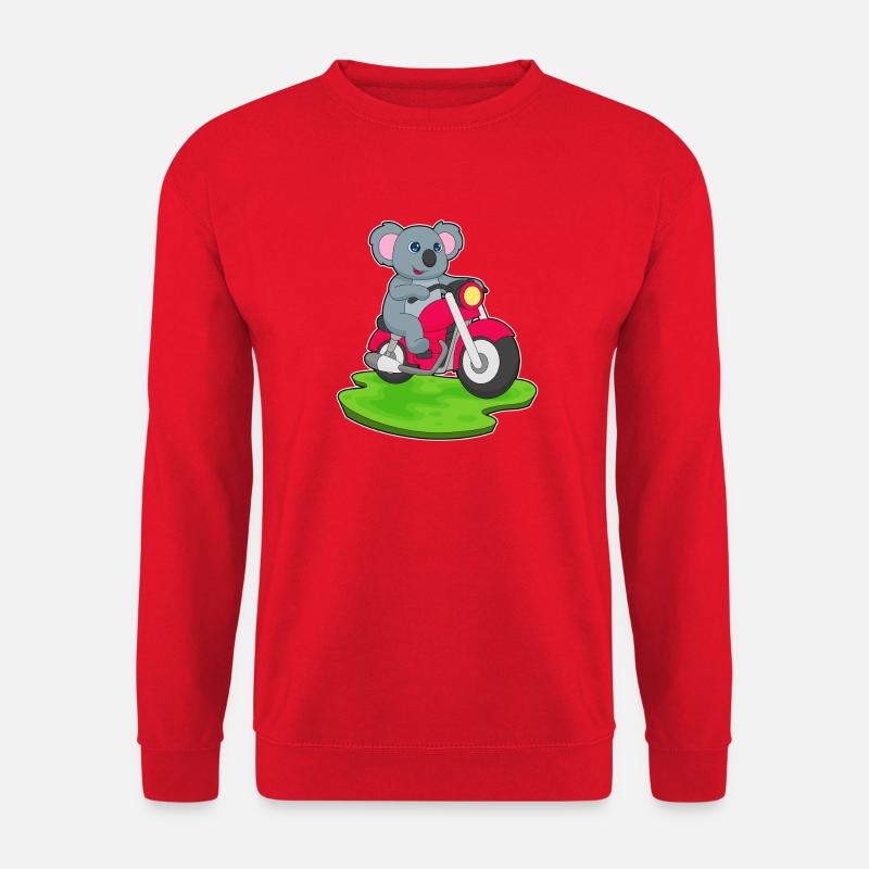 Koala Motorcycle - Unisex Sweatshirt - red