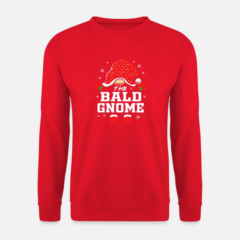 Gnom Glatze - Unisex Pullover - Rot