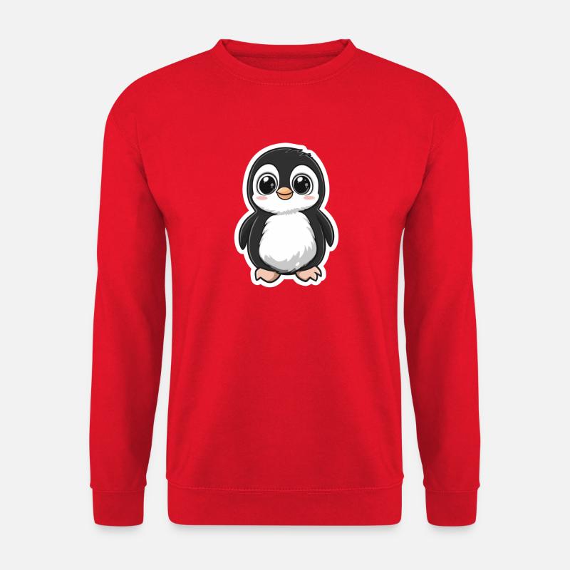 Pinguin - Unisex Pullover - Rot