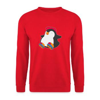 Pinguin Inline skating Inline skates Sport - Unisex Pullover - Rot - Vorne - Alina (178cm) & Michal (187cm)