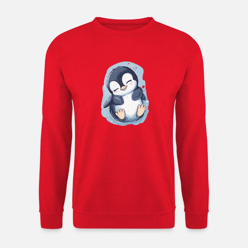 Pinguin - Unisex Pullover - Rot