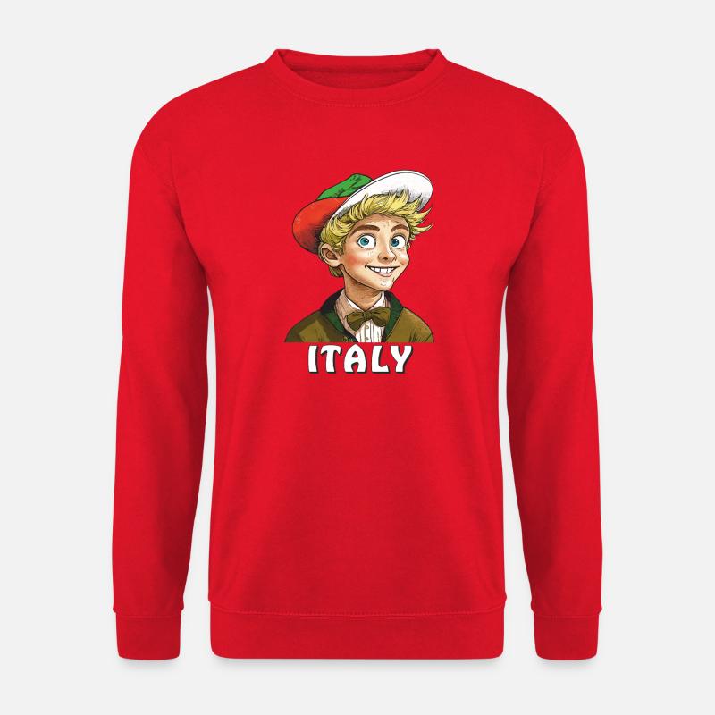 JUNGE ITALIEN ITALY - Unisex Pullover - Rot
