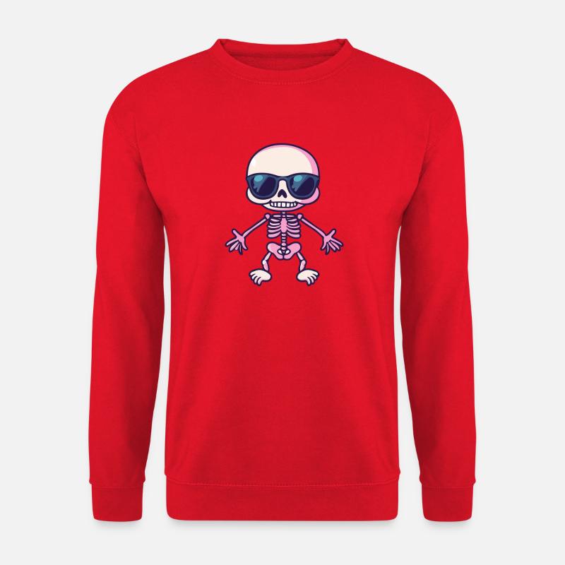 Skeleton Halloween - Unisex Sweatshirt - red