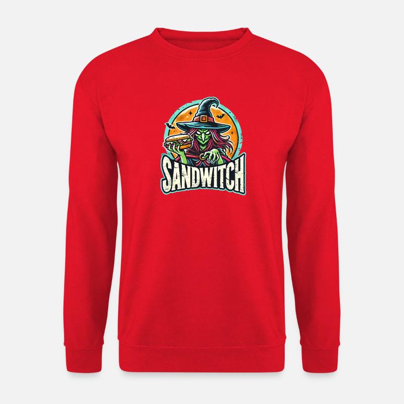 Sandhexe Hexe Halloween Illustration - Unisex Pullover - Rot