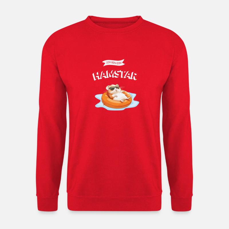 I'm Hamstar Hamster with Sunglasses - Unisex Sweatshirt - red