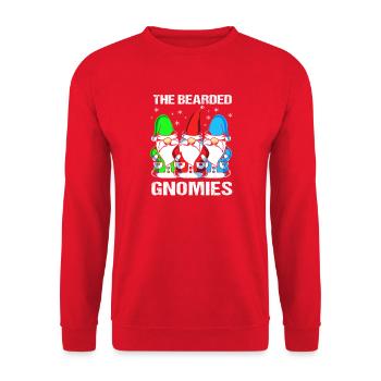 Gnome Bart - Sweat-shirt Unisexe - rouge - Devant - Alina (178cm) & Michal (187cm)
