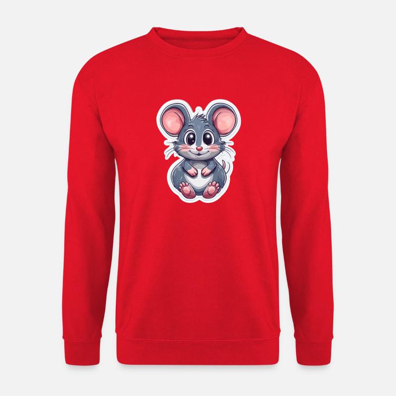 mouse - Unisex Sweatshirt - red