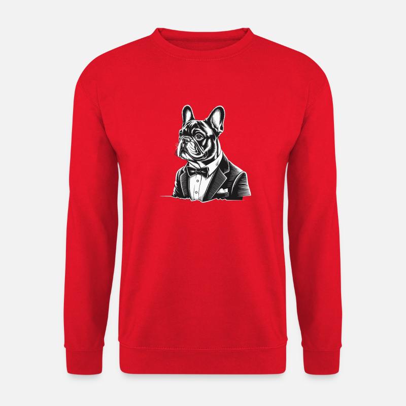 French Bulldog - Unisex Pullover - Rot