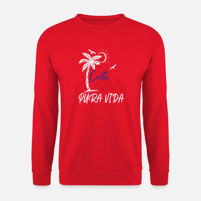 Pura Vida Costa Rica - Unisex Pullover - Rot